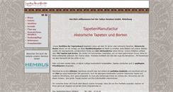 Desktop Screenshot of historische-tapeten.de